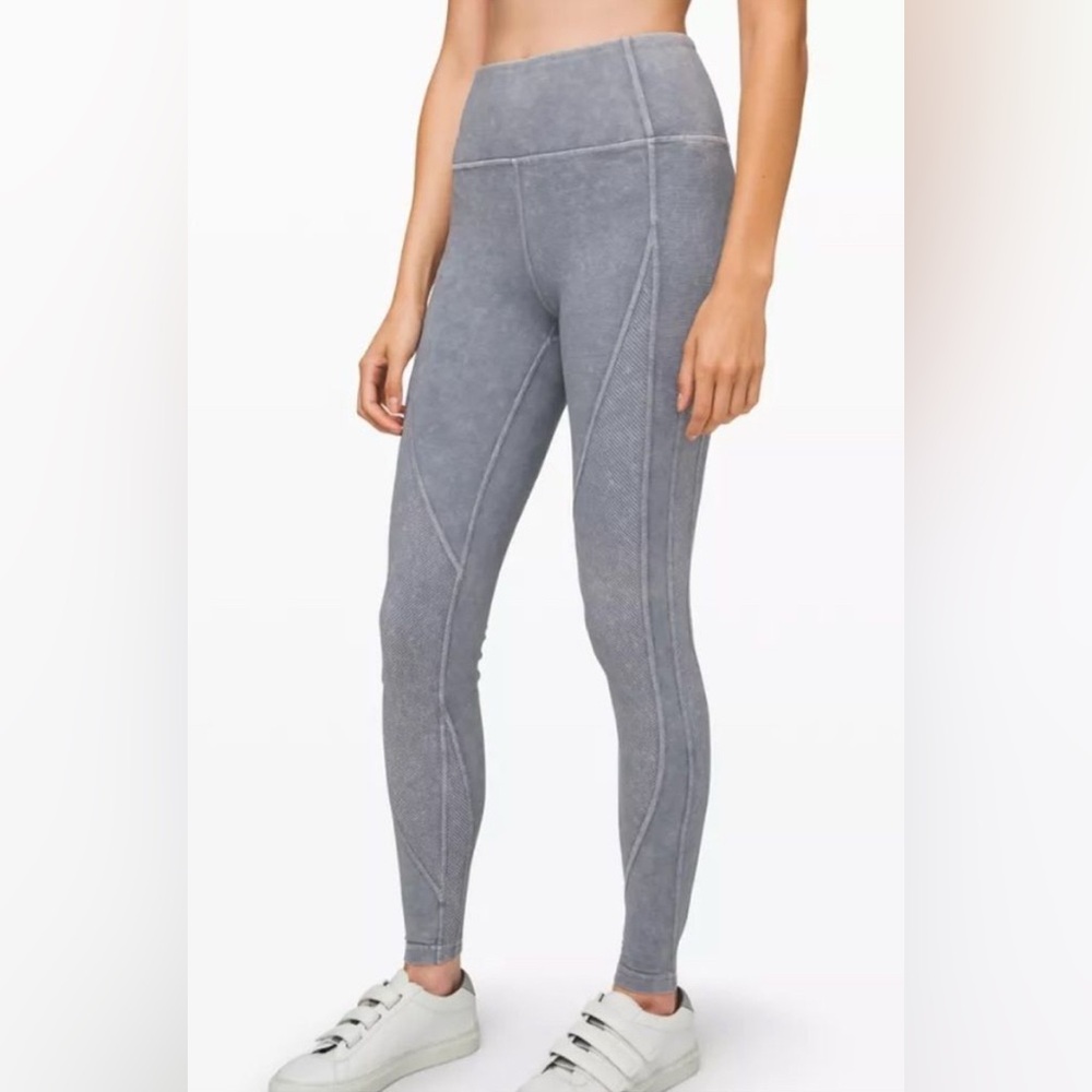 Lululemon Wunder Under High-Rise Tight *Snow Washed Ribbed 28" - Size 2
